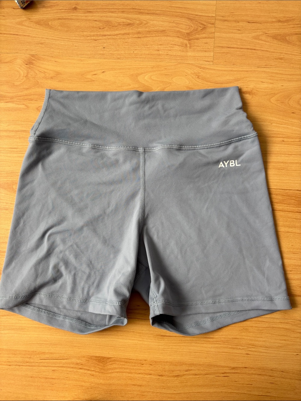 AYBL High-Rise Bike Shorts — Slate Gray